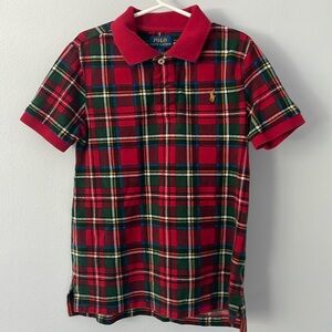 Boys Plaid Polo - 7